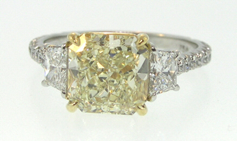Style# So815 Fancy Yellow Radiant